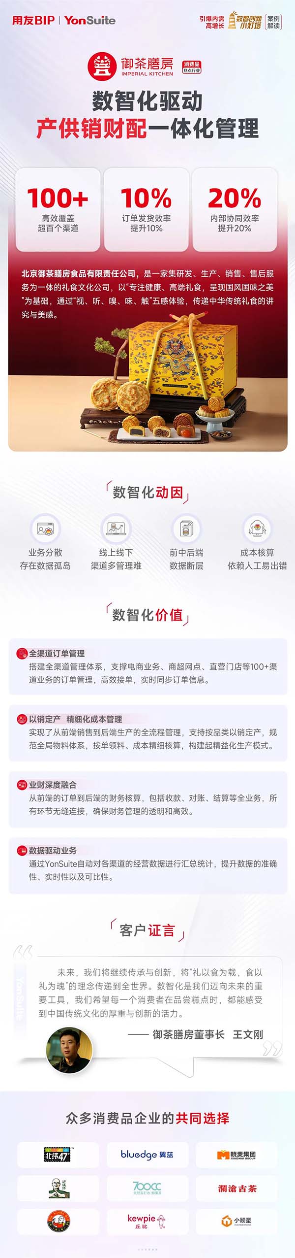 消費(fèi)品丨御茶膳房：產(chǎn)供銷(xiāo)財(cái)配一體化，打造“零障礙”協(xié)作鏈